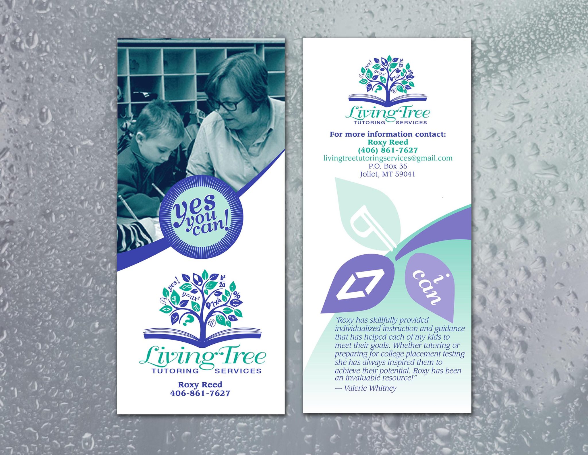 Living Tree Tutoring Services | Bifold Brochure