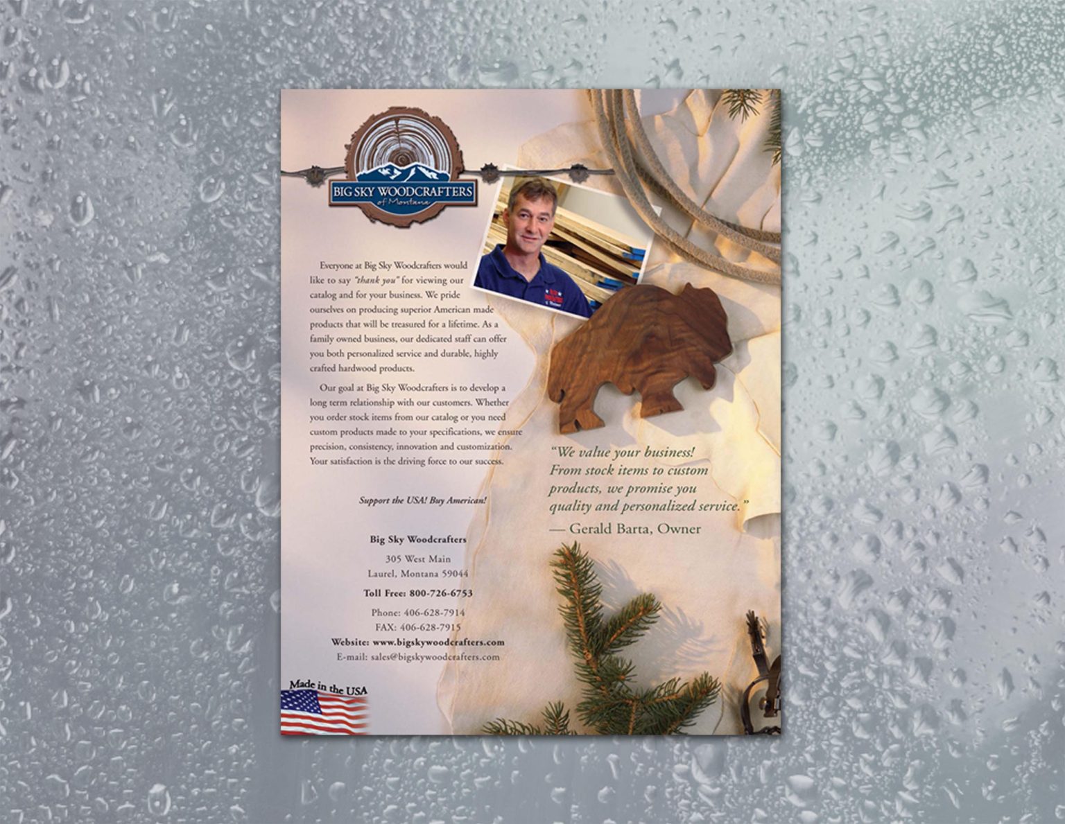 Big Sky Woodcrafters | 12 Page Product Catalog