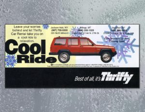 Thrifty Car Rental | Newspaper Ad