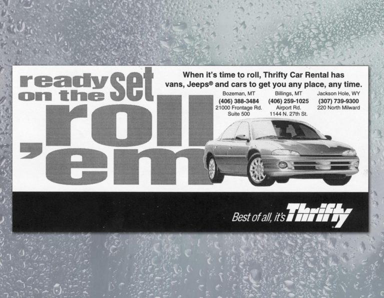 Thrifty Car Rental | Newspaper Ad